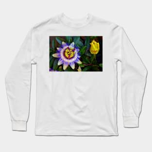 Passion Flower Summer Flowering Plant Long Sleeve T-Shirt